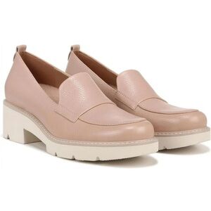 Naturalizer Darry lug sole loafer tan leather size 9.5